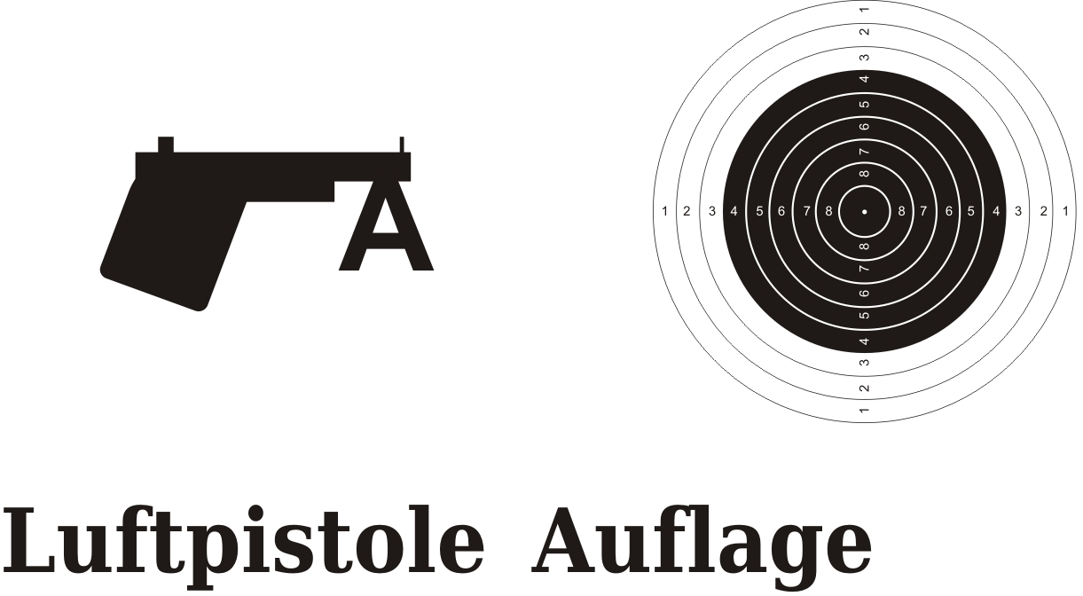 Luftpistole Auflage