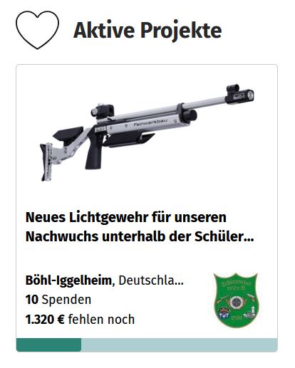 aktion spende lichtgewehr sc boehl